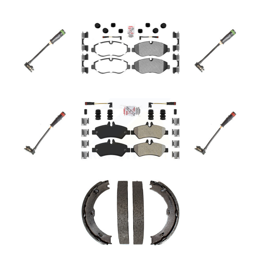 AmeriBRAKES - KNW-100519 - Front and Rear Disc Brake Pad Kits