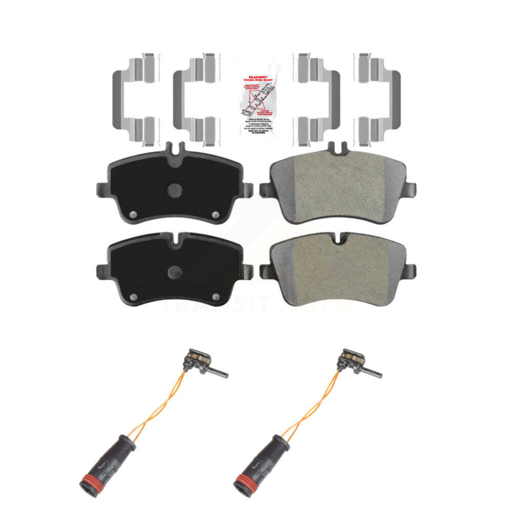 AmeriBRAKES Front Ceramic Disc Brake Pads And Wear Sensors Kit KNW-100799