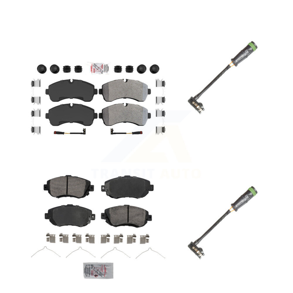 AmeriBRAKES - KNW-101128 - Front and Rear Disc Brake Pad Kits
