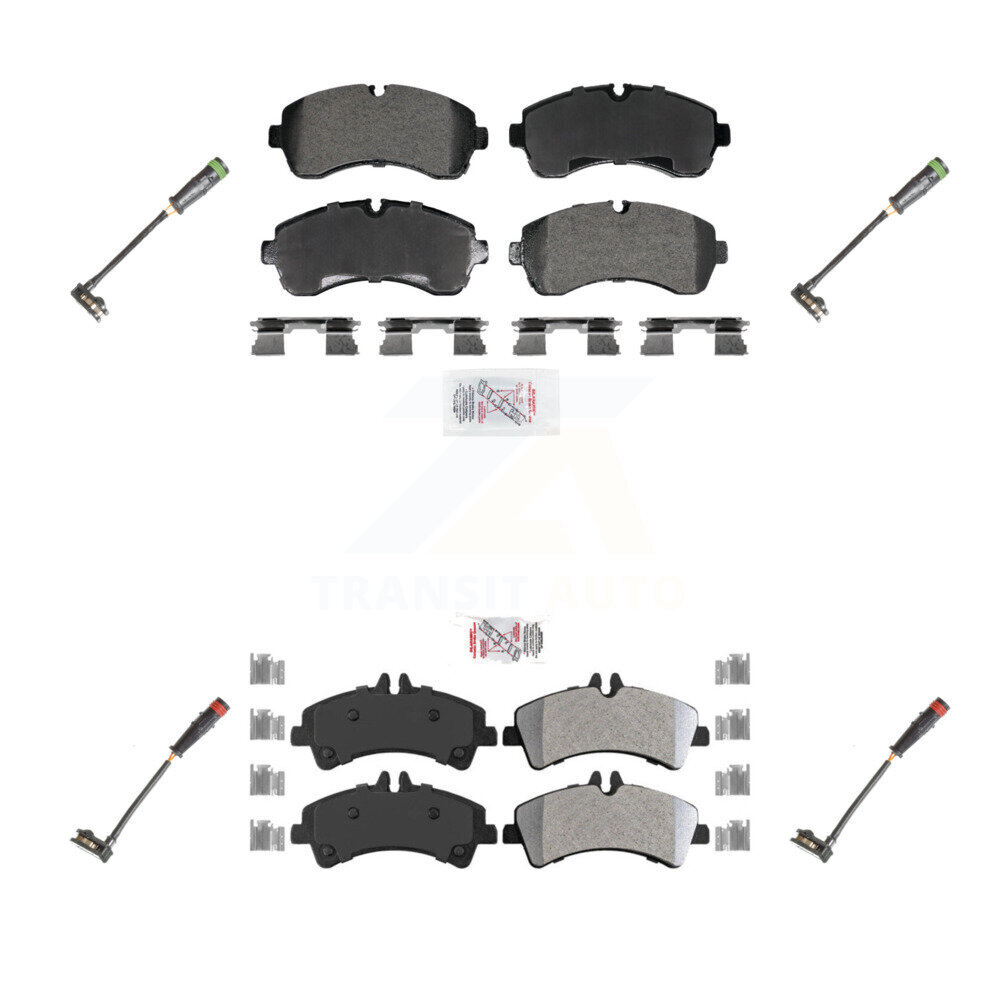 AmeriBRAKES KNW-101263 Disc Brake Pad for 2010-2018 Mercedes-Benz Sprinter 3500 - Front and Rear