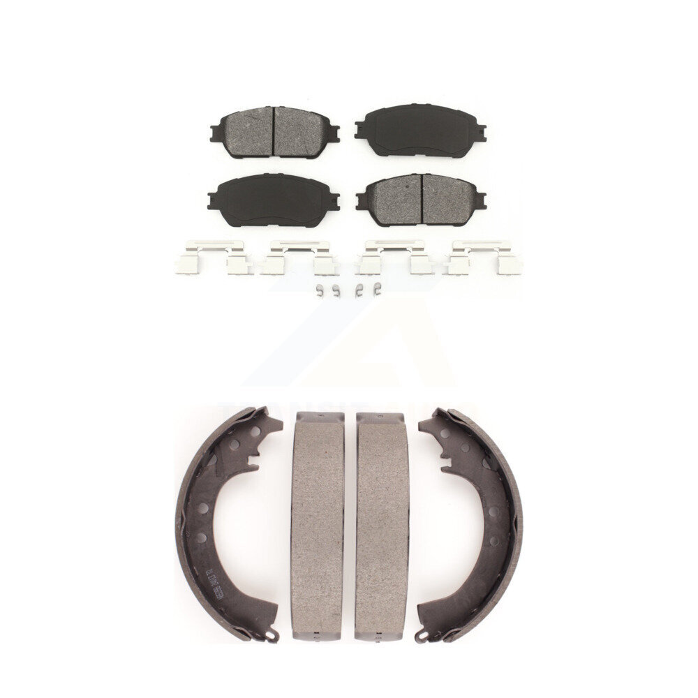 Transit Auto Front Rear Semi-Metallic Brake Pads And Drum Shoes Kit KSN-100240