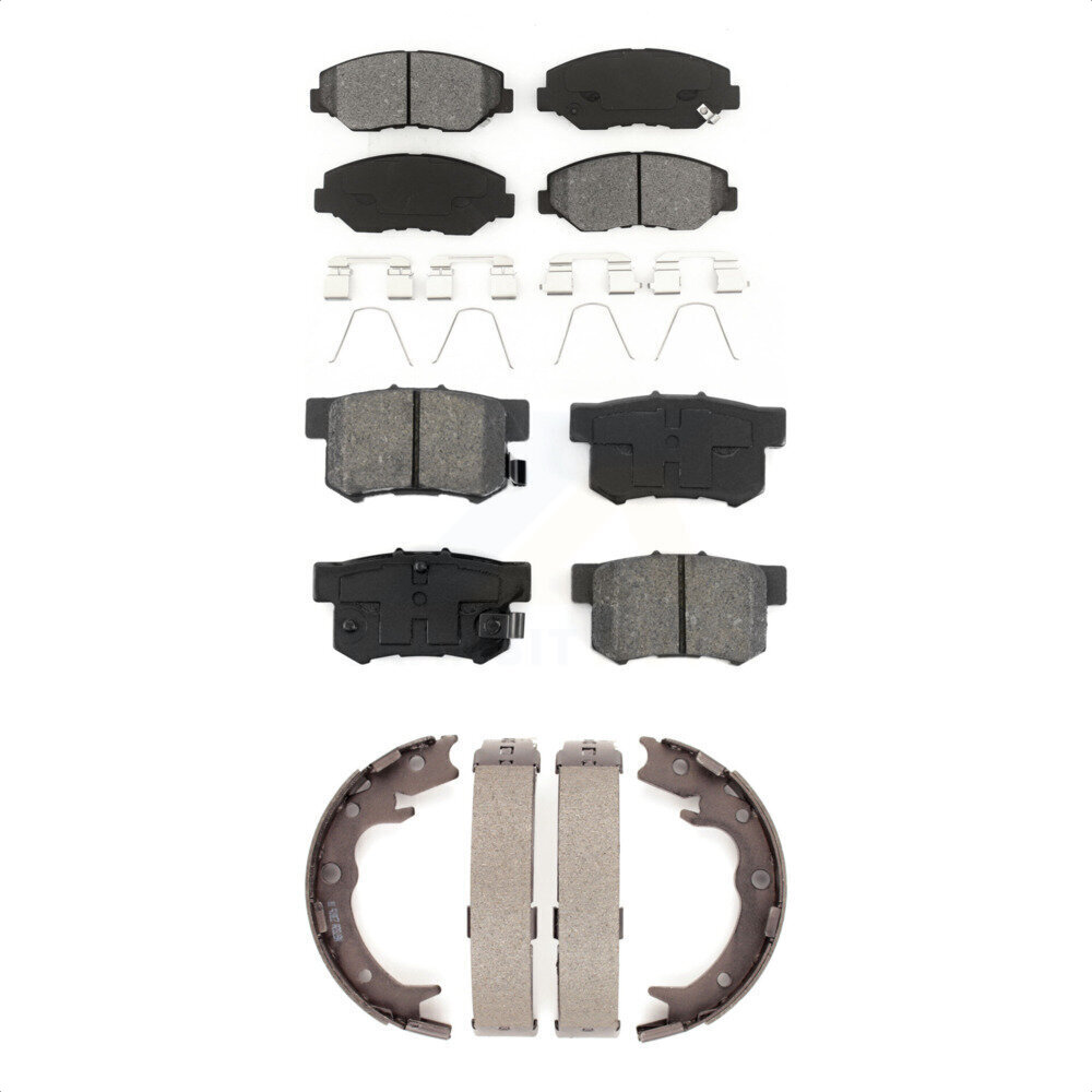 Transit Auto Front Rear Semi-Metallic Brake Pads And Parking Shoes Kit KSN-100612