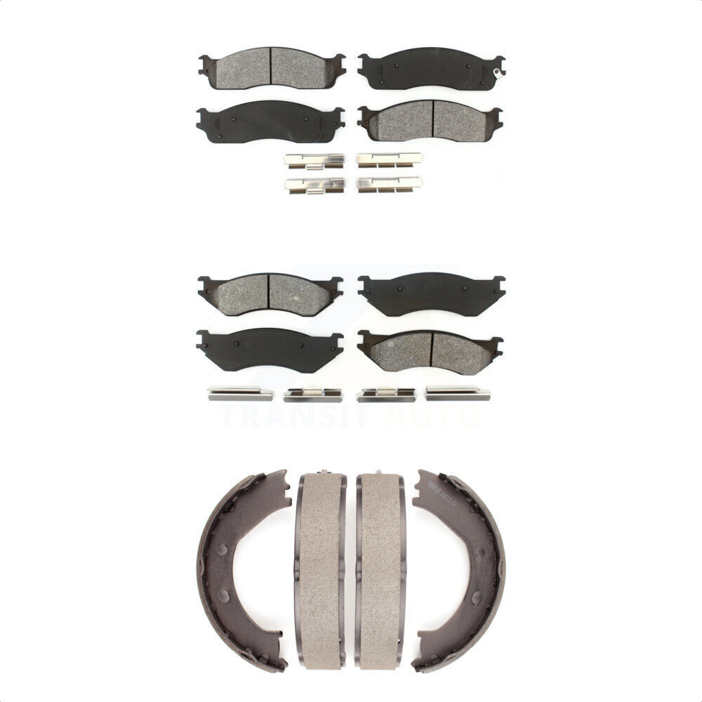 Transit Auto KSN-100677 Disc Brake Pad for 2008 Dodge Ram 1500 - Front and Rear