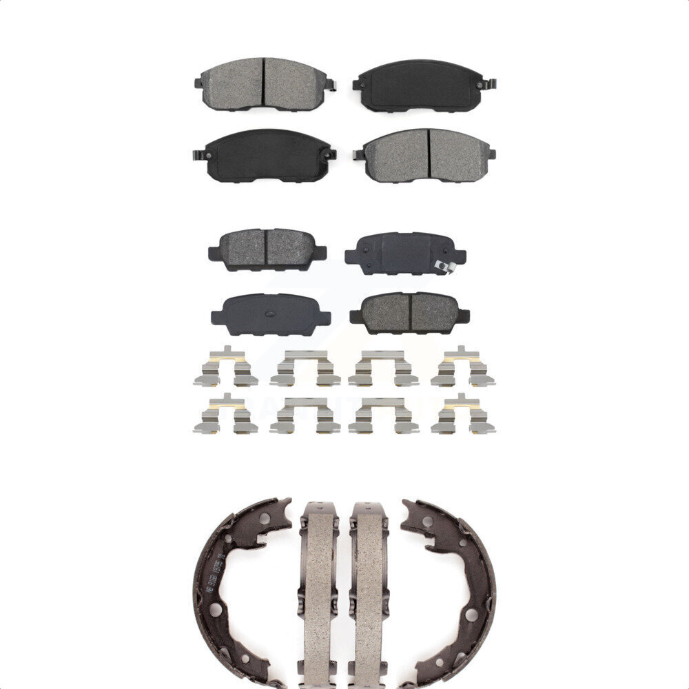 Transit Auto KSN-100822 Disc Brake Pad for 2007-2019 Nissan Juke, Nissan Sentra - Front and Rear