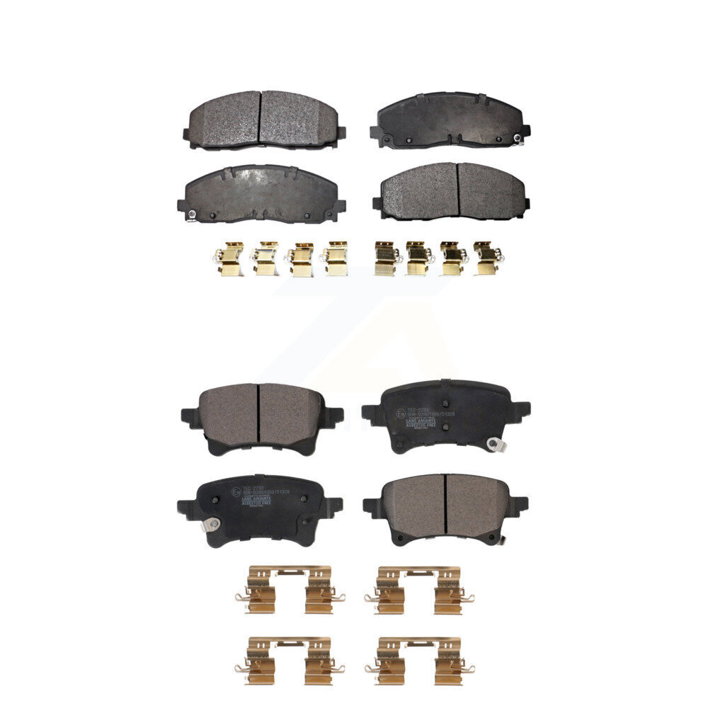 TEC Front Rear Ceramic Brake Pads Kit KTC-100653