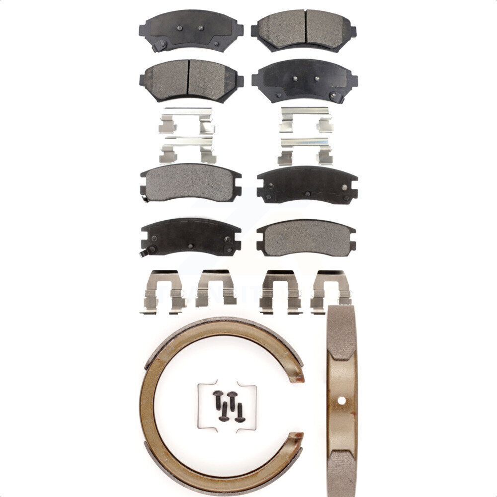 Transit Auto - KTN-100592 - Front and Rear Disc Brake Pad Kits