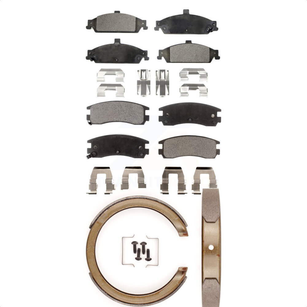 Transit Auto - KTN-100593 - Front and Rear Disc Brake Pad Kits