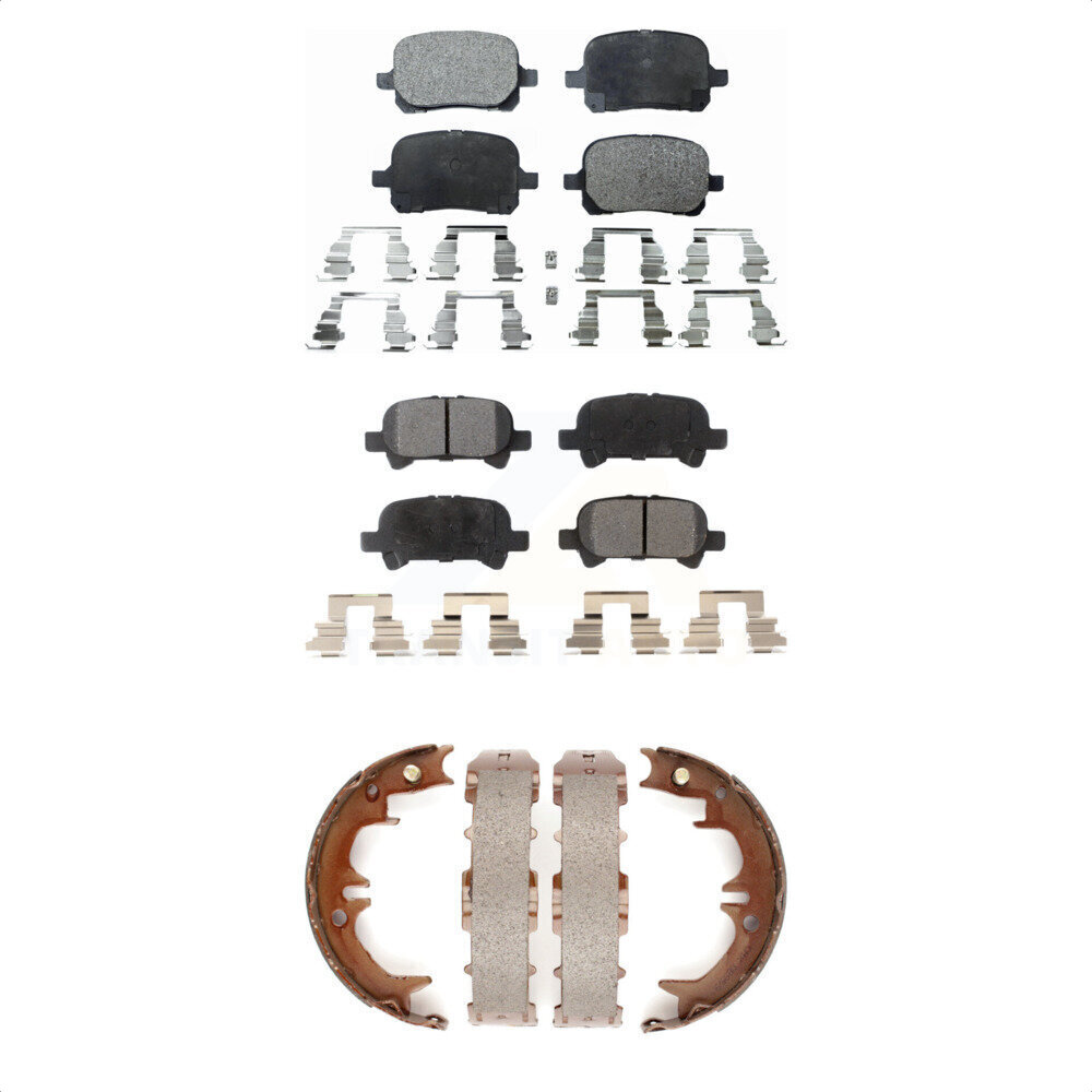 Transit Auto Front Rear Ceramic Brake Pads And Parking Shoes Kit KTN-100608