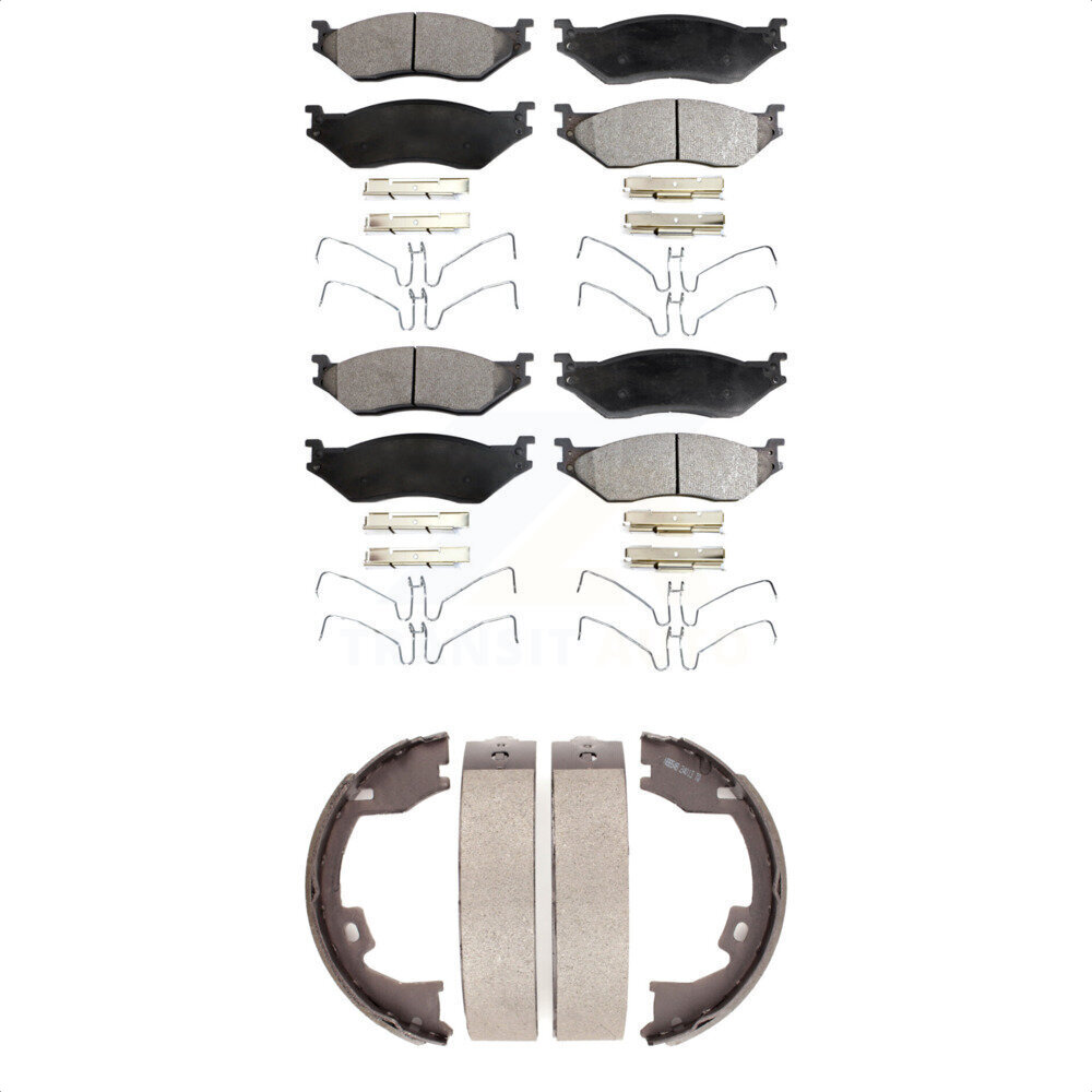 Transit Auto - KTN-100718 - Front and Rear Disc Brake Pad Kits