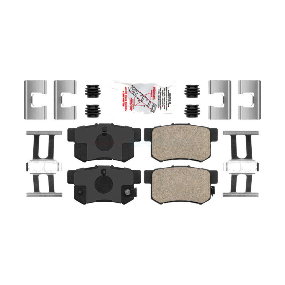 Front Rear Ceramic Pads And Disc Brake Rotors Kit For 2010-2013