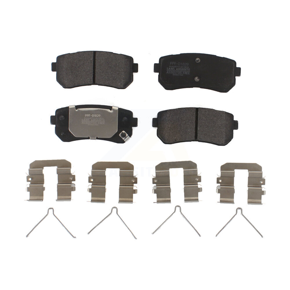 Positive Plus Rear Semi-Metallic Brake Pads Set PPF-D1829-1684-30