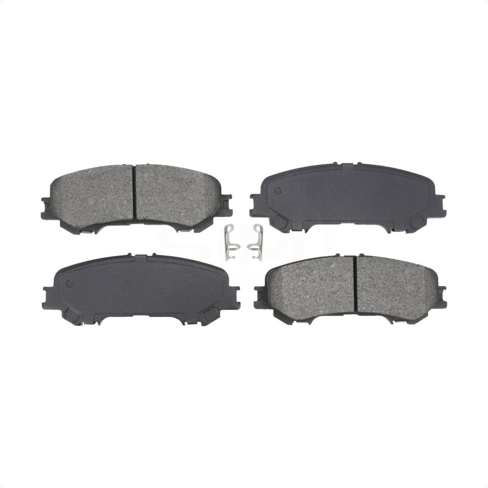 Front Rear Semi-Metallic Brake Pads Parking Shoes Kit For 2017