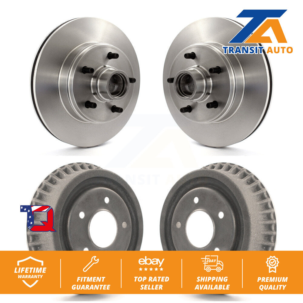Front Rear Disc Brake Rotors Drums Kit For Chevrolet Astro GMC Safari
