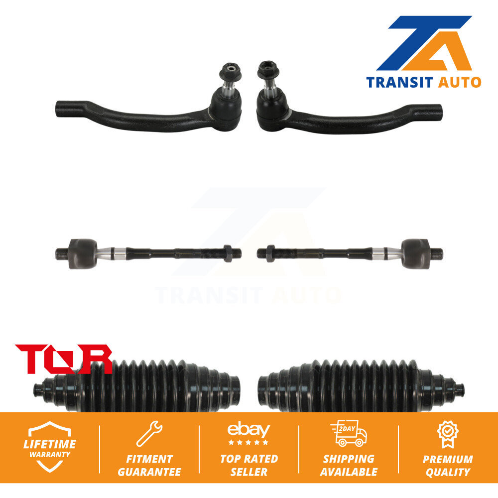 Front Steering Tie Rod End & Boot Kit For 2009-2014 Nissan Maxima KTB ...