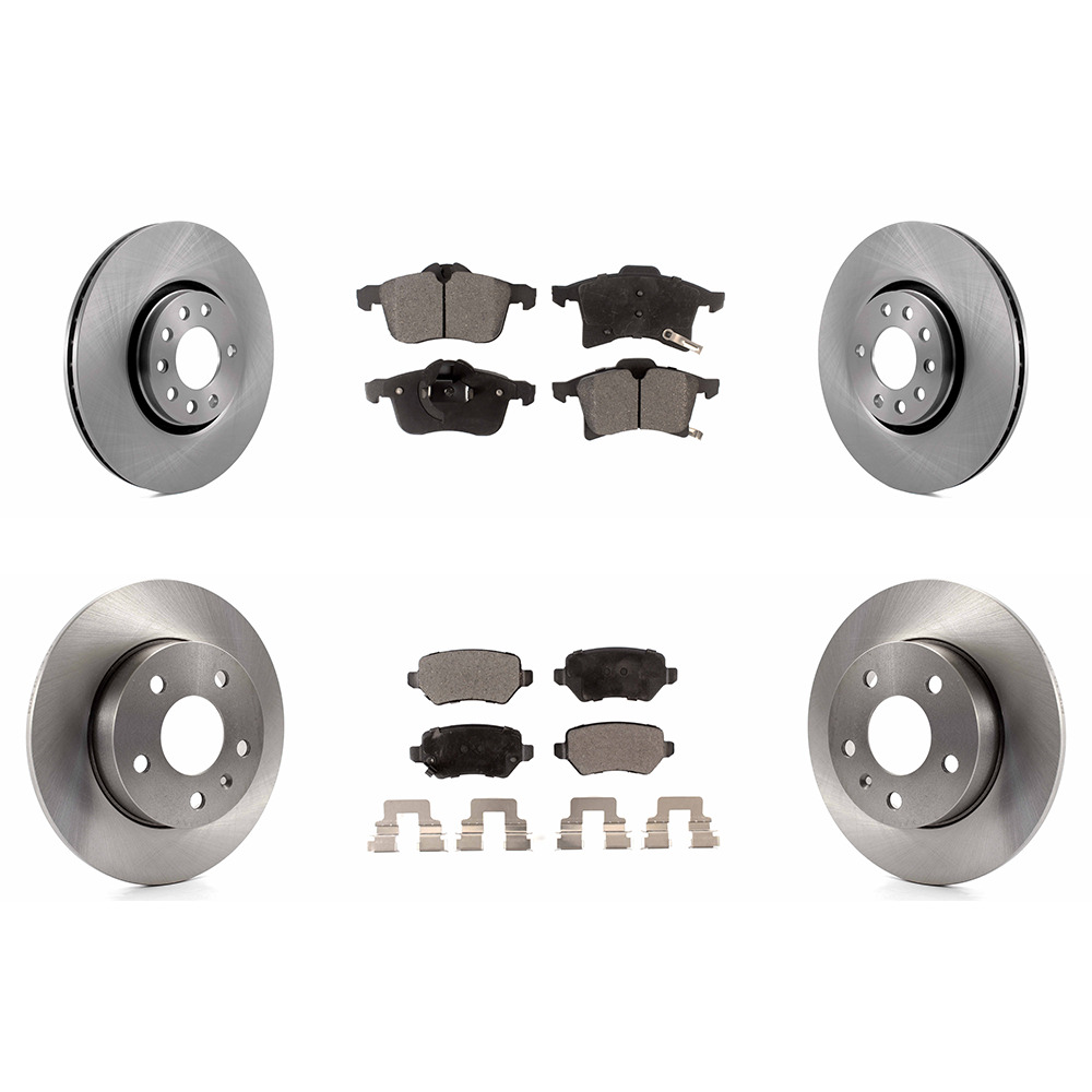 OE Replacement 2008 2009 Saturn Astra Rotors Ceramic Pads F