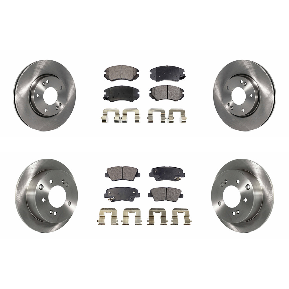 Front Rear Disc Rotors & Ceramic Brake Pads Fits 20122013 Kia Soul eBay