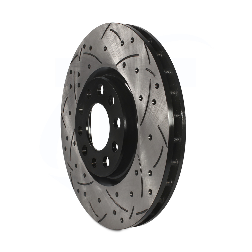 Front Hub Bearing Coated Drill Slot Brake Rotor Pads For Dodge Dart