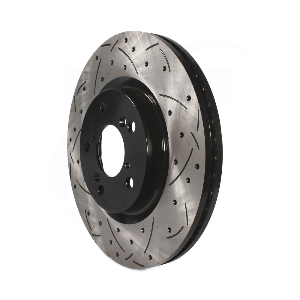 Front Coated Drilled Slot Disc Brake Rotors SemiMetallic Pad 20092014 Acura TL eBay