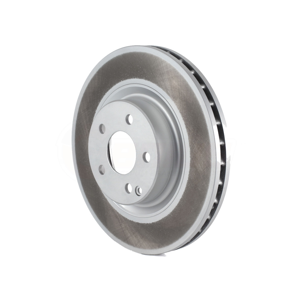 Front Rear Coated Disc Brake Rotor SemiMetallic Pad MercedesBenz