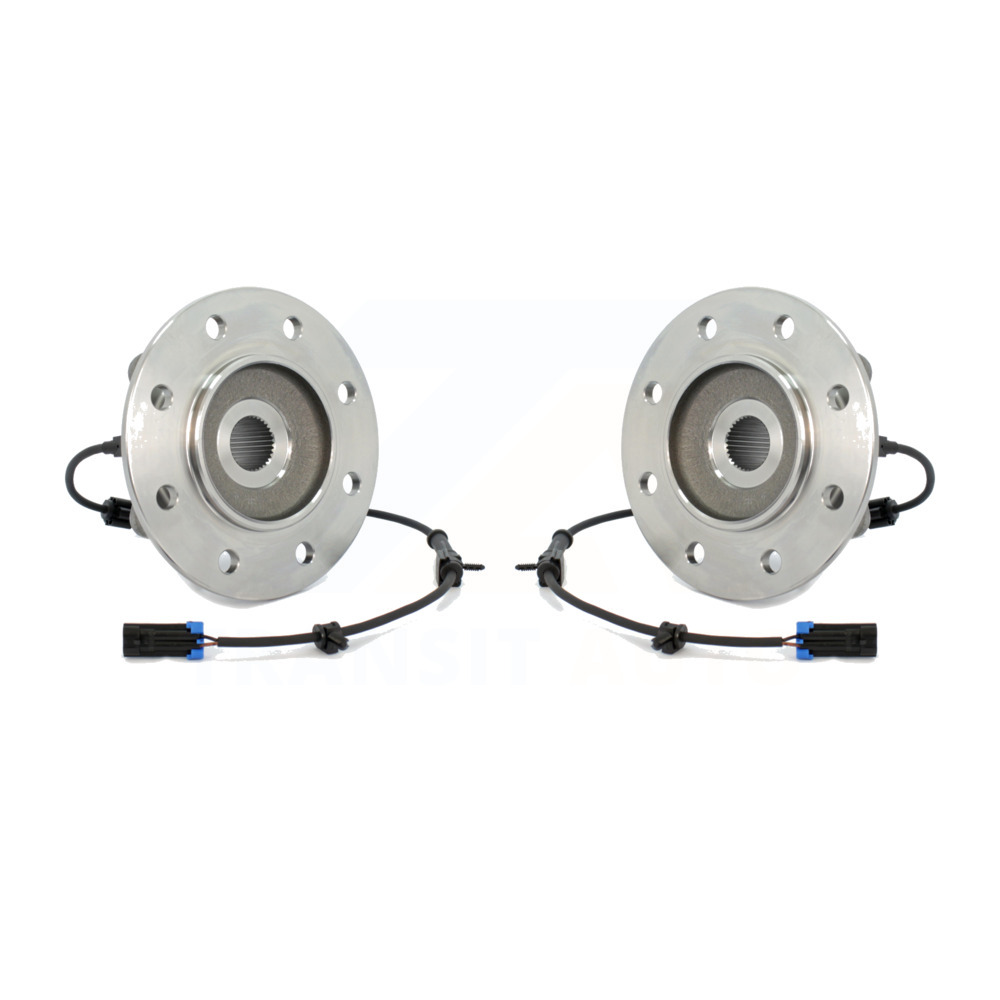 Front Wheel Bearing & Hub Assembly Pair Chevrolet K1500 K2500 GMC K3500 ...