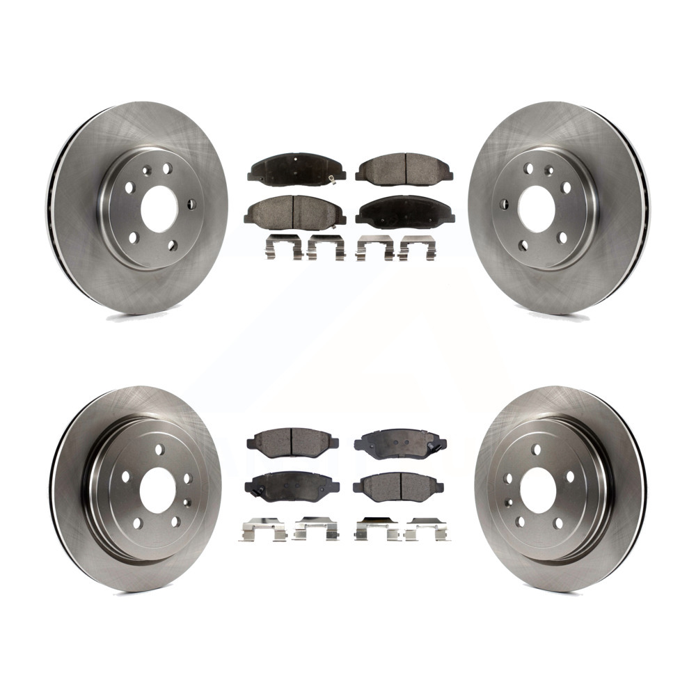 Front Brake TQ Disc Rotors And PPC SemiMetallic Pads Kit 20092011