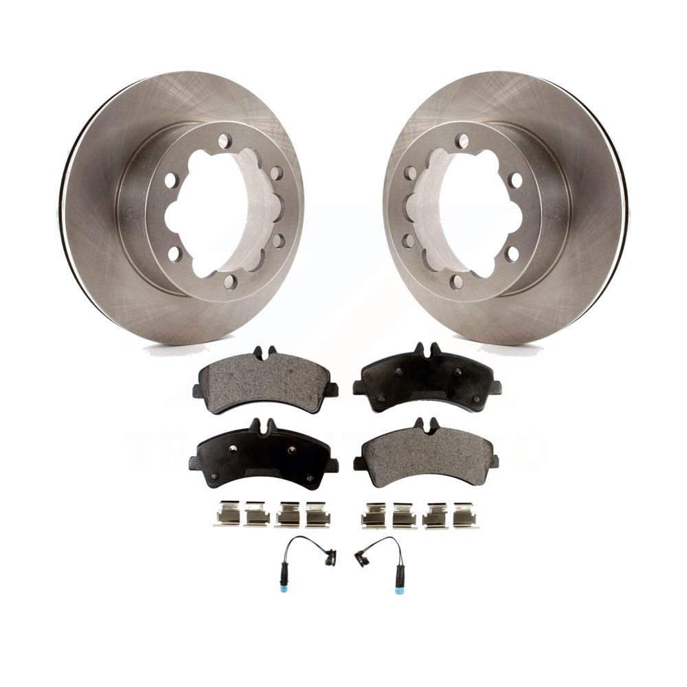 Rear Brake Rotors SemiMetallic Pad For Sprinter 3500 MercedesBenz