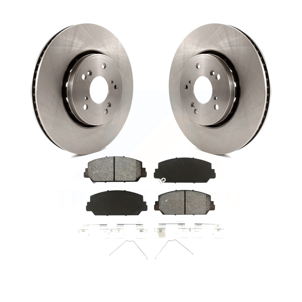 Front Disc Brake Rotors And Semi-Metallic Pads Kit Acura RDX ILX | eBay