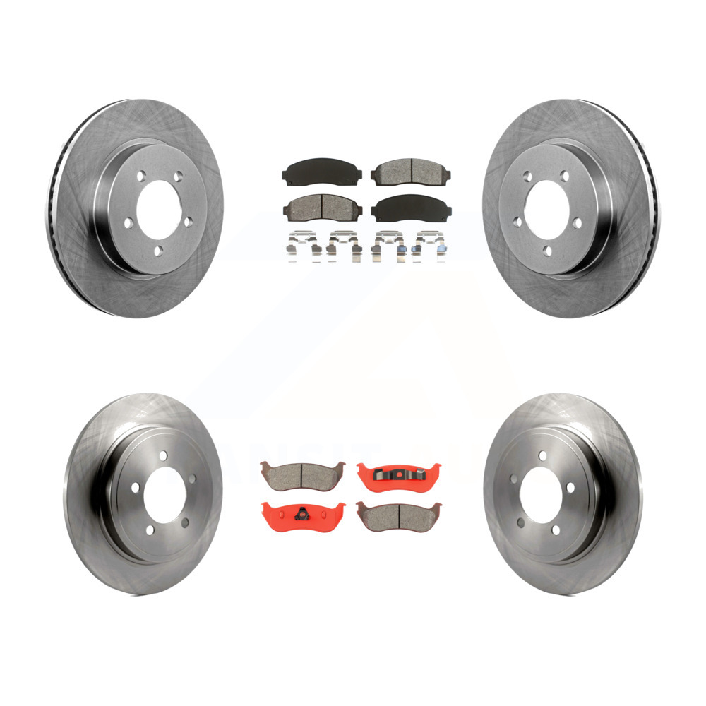 2002 2003 2004 Mercury Mountaineer Rotors Ceramic Pads F OE Replacement