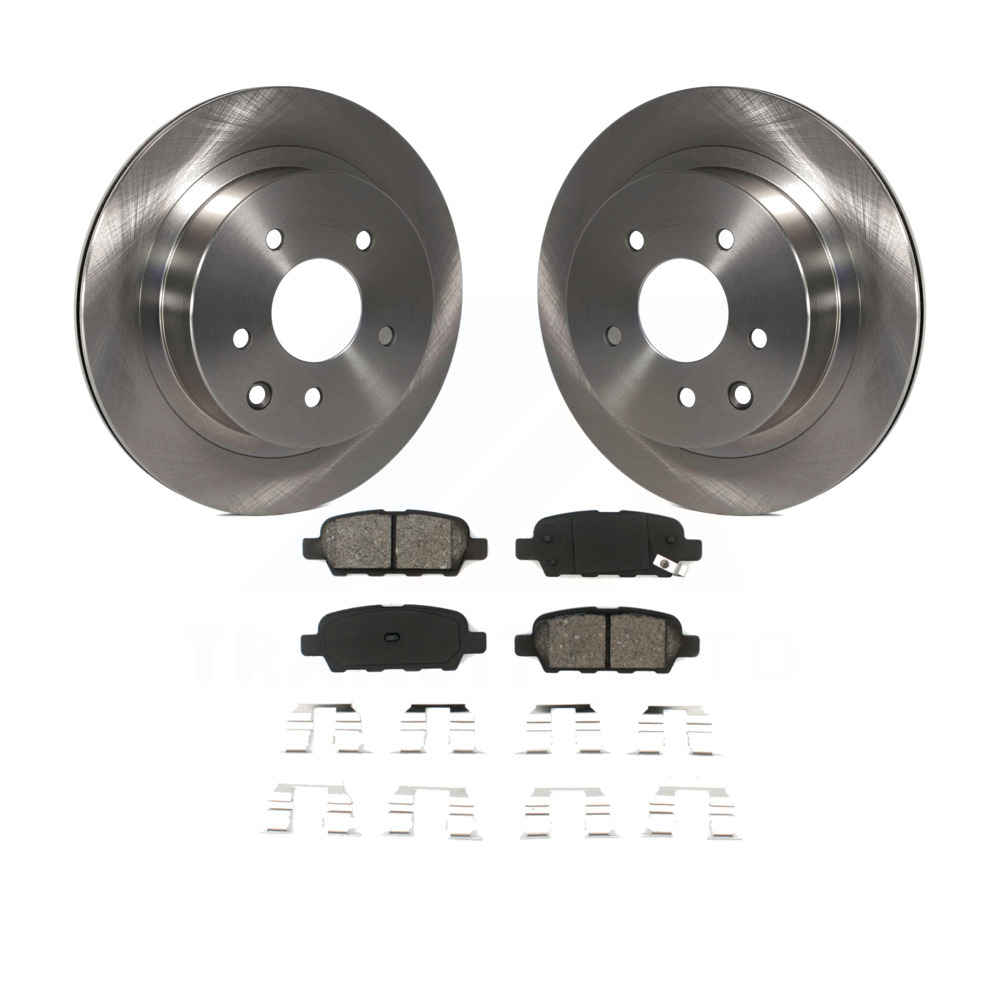 Rear Brake Rotors & SemiMetallic Pad For Nissan Rogue Sport Infiniti