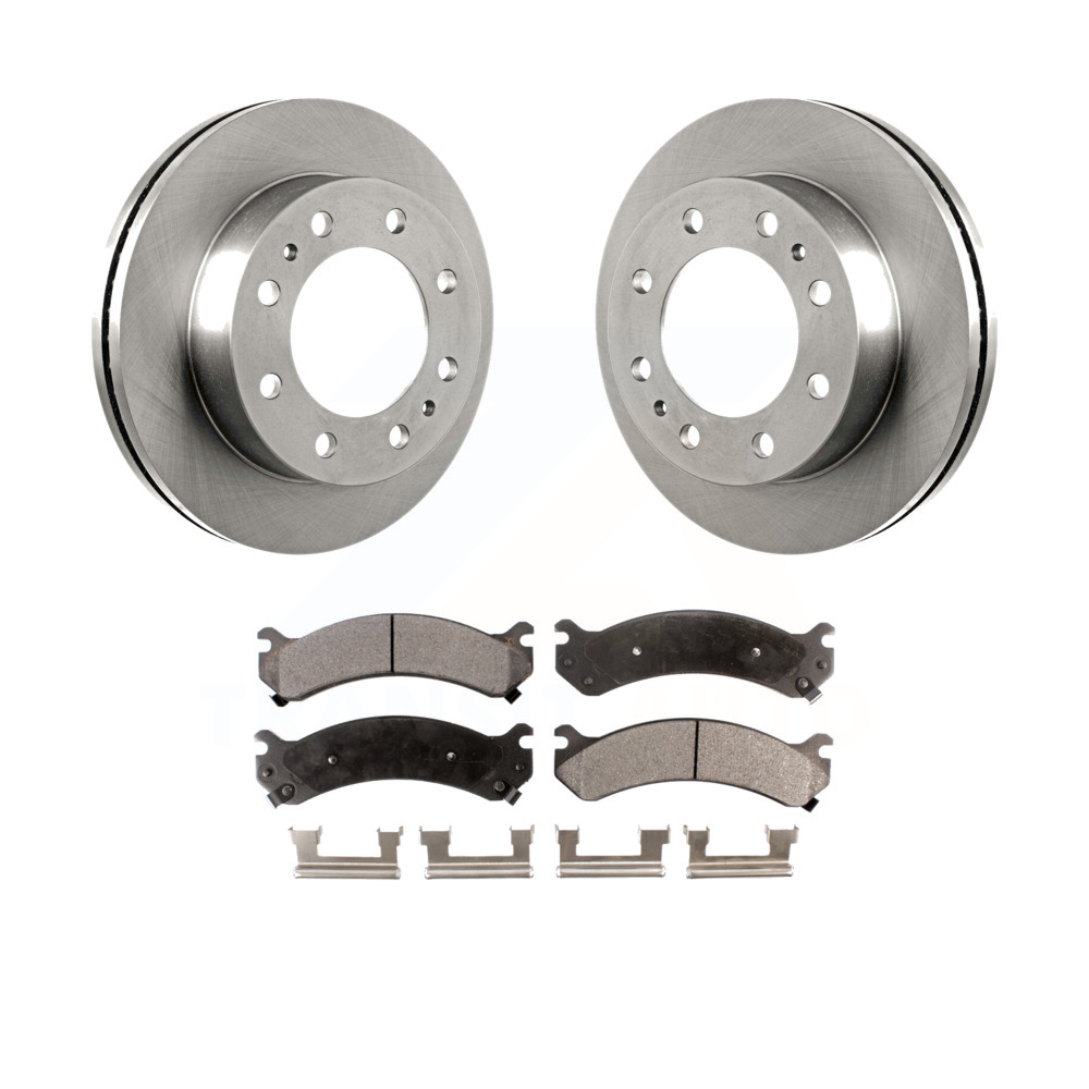 Front Brake Rotor Ceramic Pad Kit Chevrolet Express 3500 GMC Savana ...