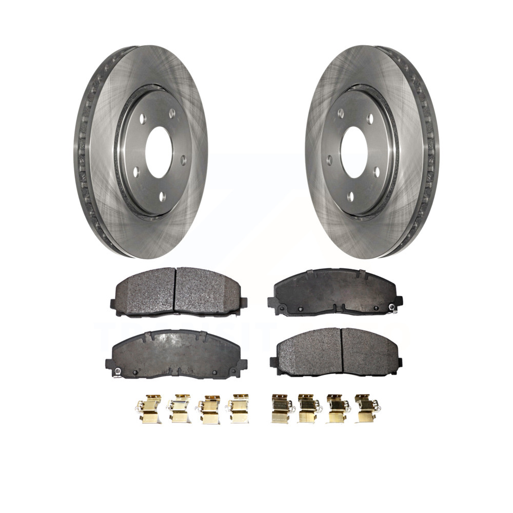 Front Disc Brake Rotors And Ceramic Pads Kit For 20172018 Dodge Grand Caravan eBay