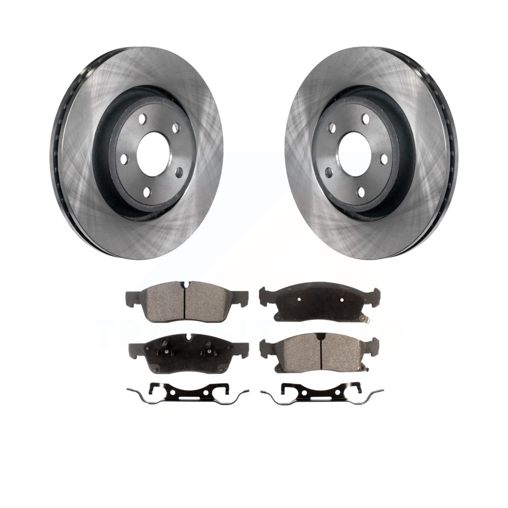 Front Brake Rotors /& Carbon Ceramic Pads For Dodge Durango Jeep Grand Cherokee