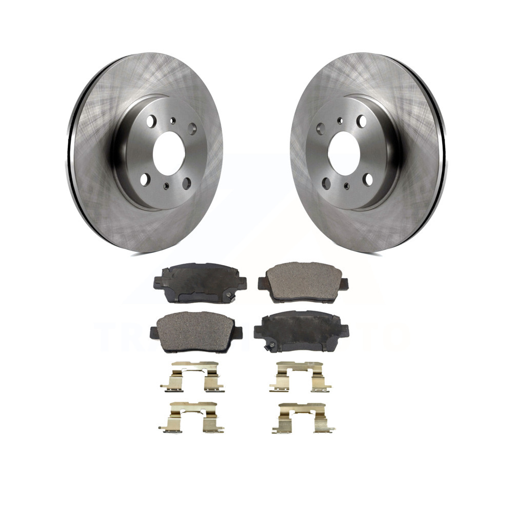For Toyota MR2 Toyota Echo Front Drilled /& Slotted Brake Rotors /& Ceramic Pads