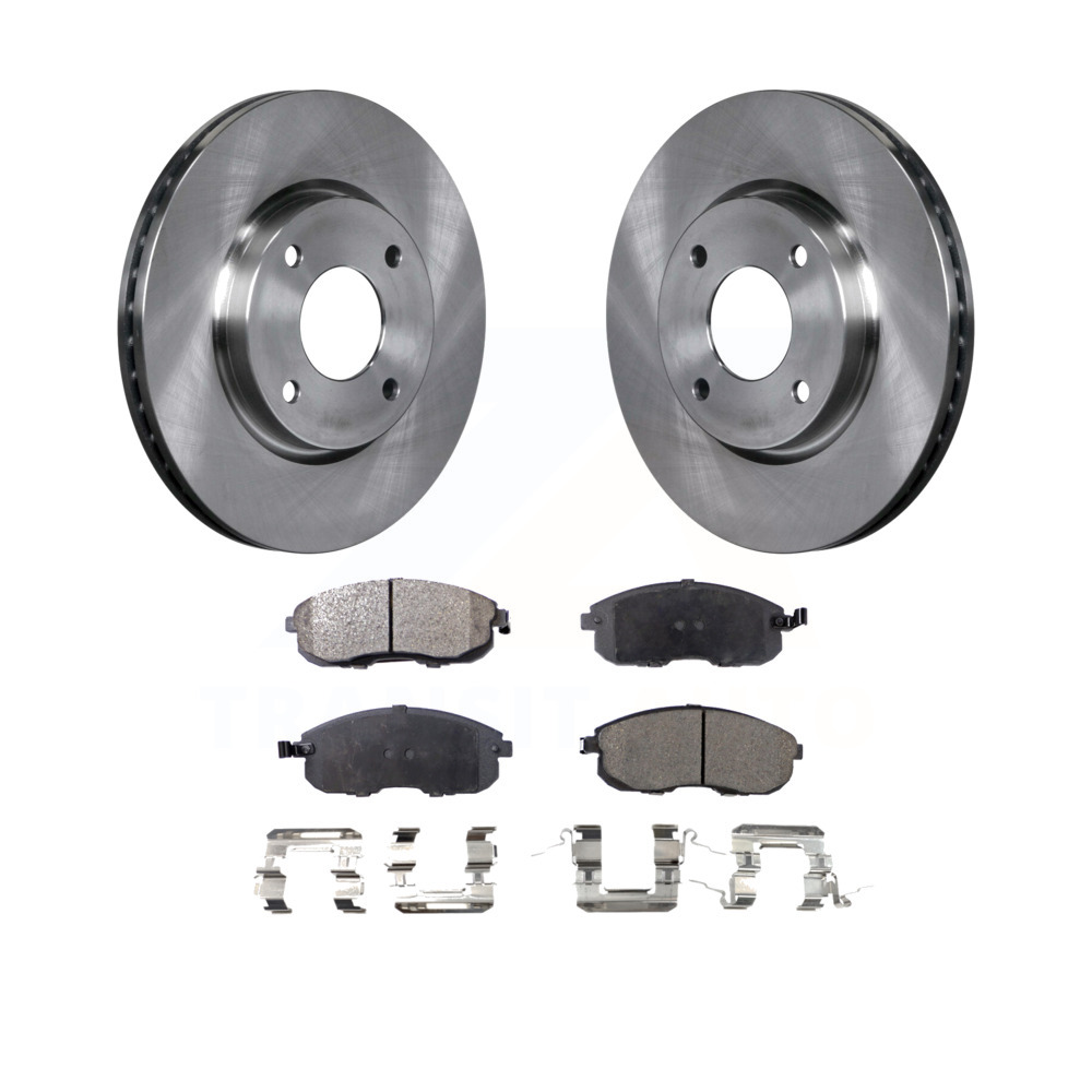 Max Brakes Front Supreme Brake Kit KM041641 Fits: 2012 12 Nissan Versa 1.8L Engine Models OE Series Rotors + Ceramic Pads