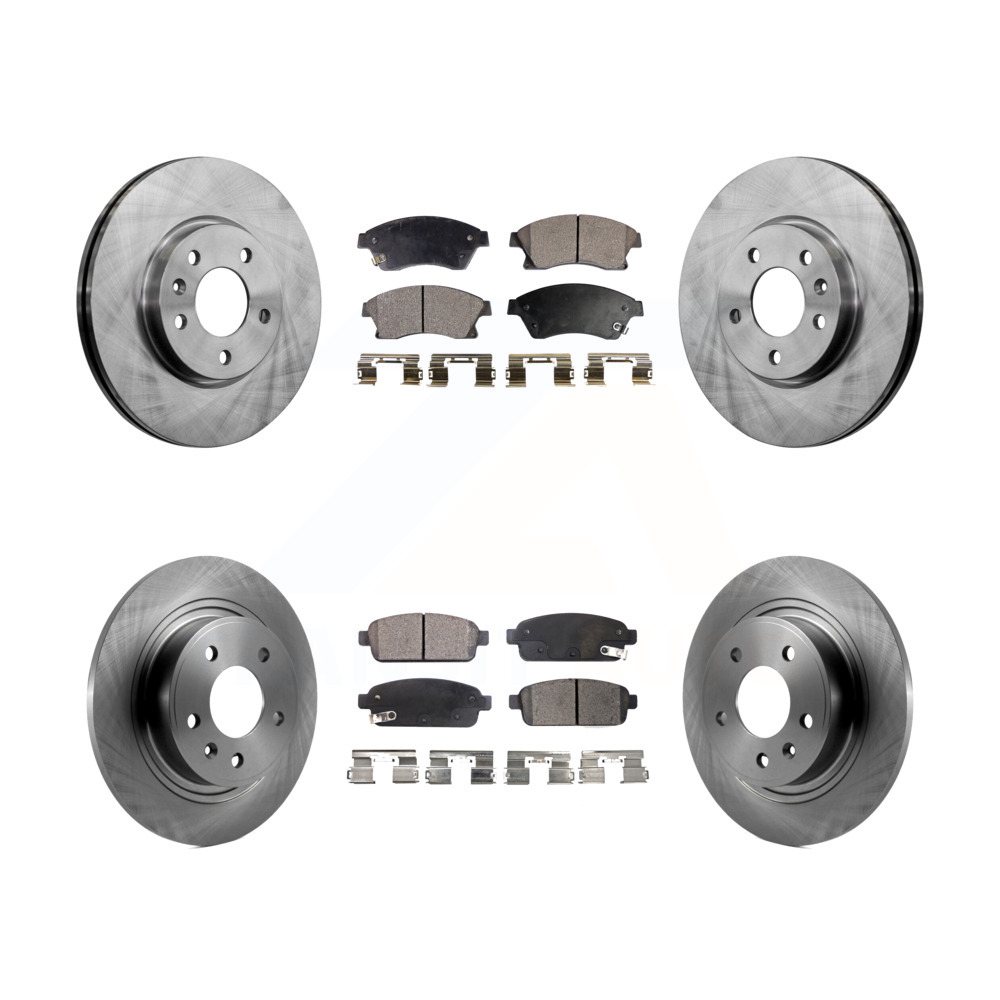 Front Rear Brake Rotor Ceramic Pad Kit Chevrolet Cruze Buick Verano