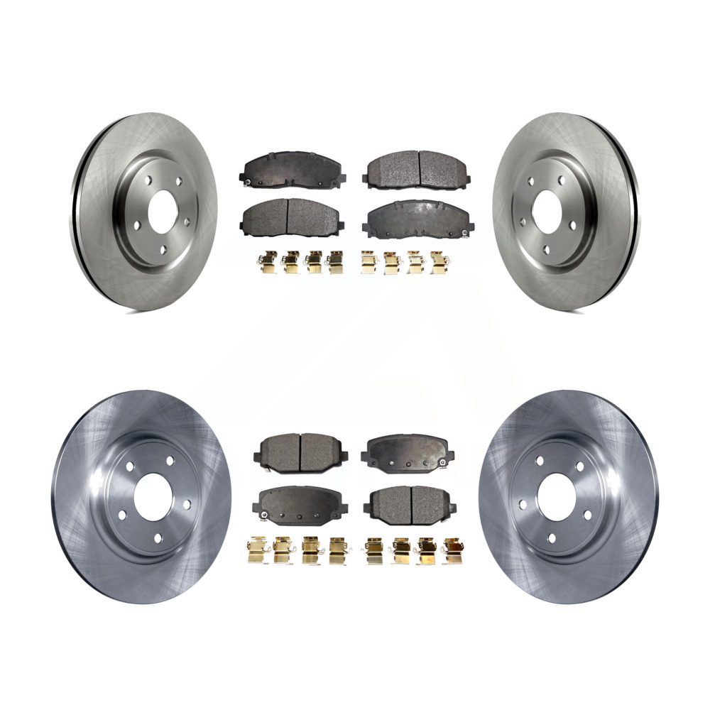 Front Rear Disc Brake Rotors And Ceramic Pad Kit For Dodge Journey ...