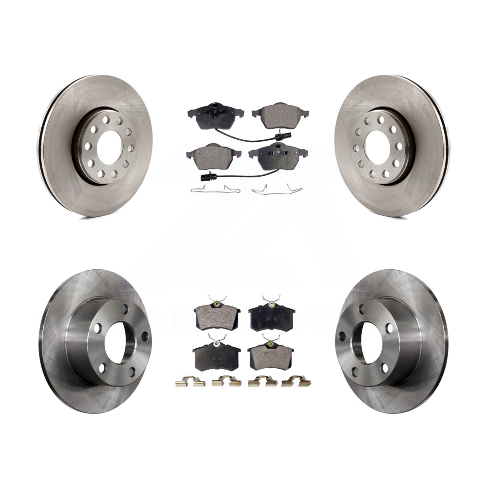 2005 For Volkswagen Passat Front Disc Brake Rotors and Ceramic Brake Pads Note: w//288mm Dia Rotor; From VIN# 3B3427147