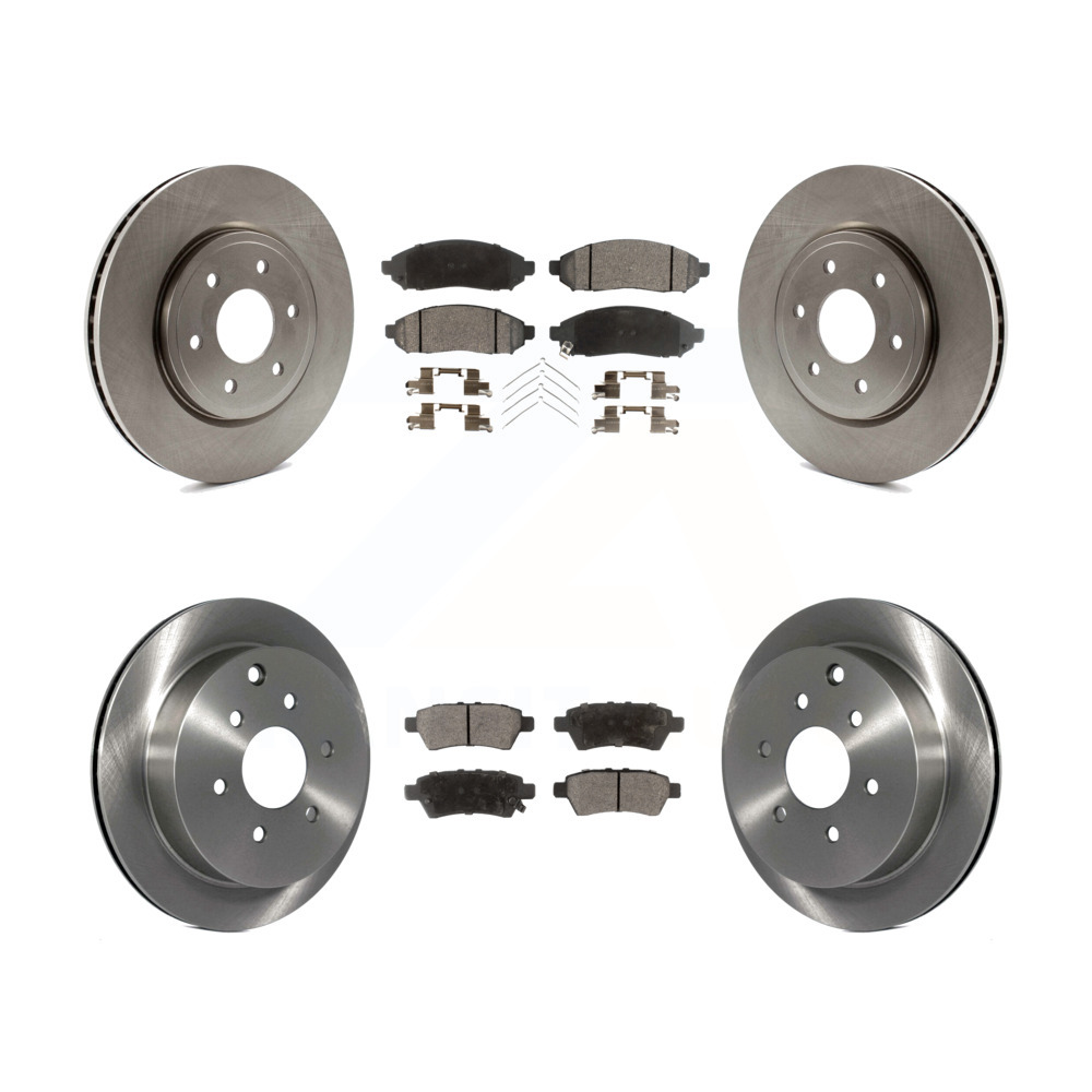 Front Rear Disc Brake Rotors And Ceramic Pads Kit For 2006 2007 Nissan Xterra Ebay