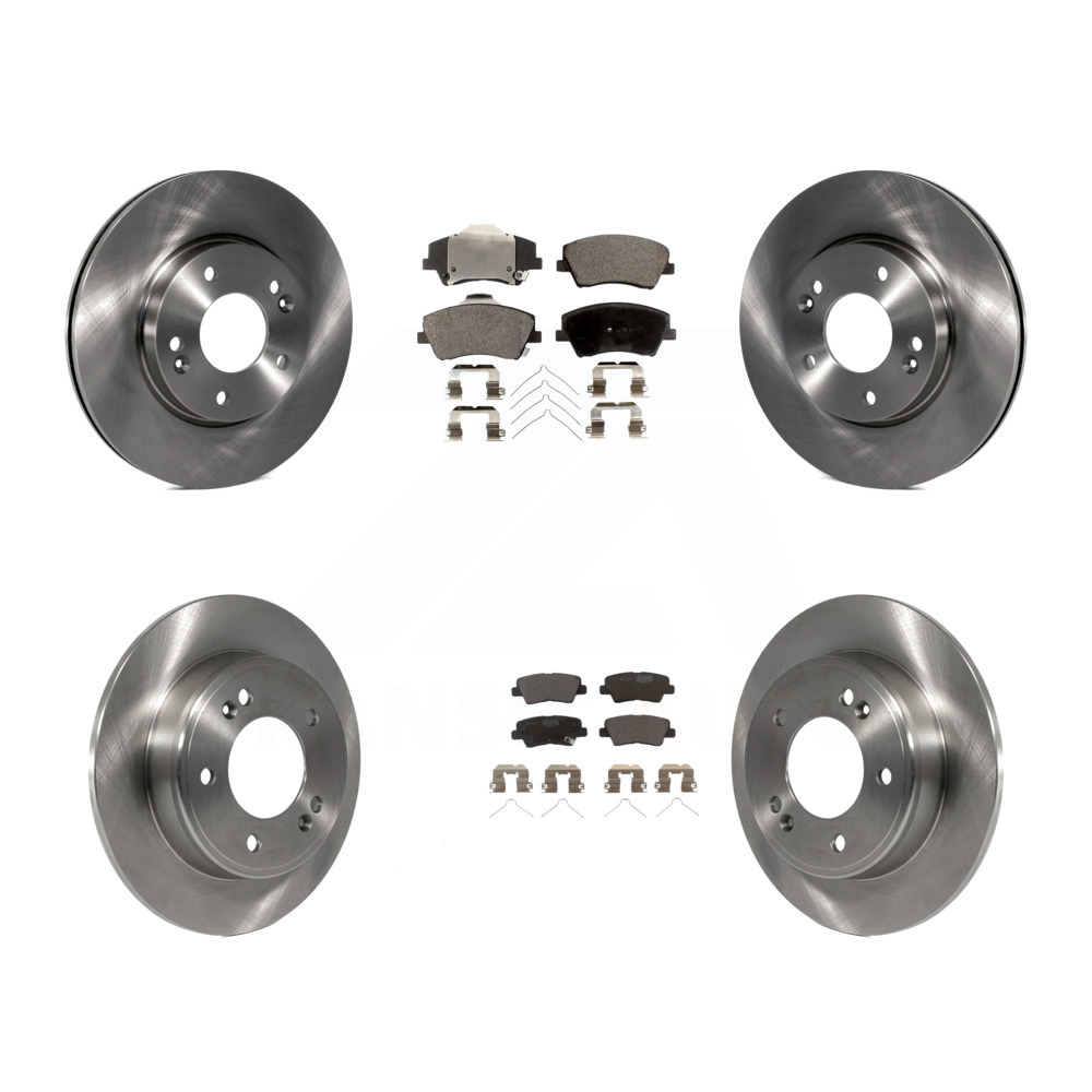 Front Rear Disc Brake Rotors And Ceramic Pads Kit For 20172020 Hyundai