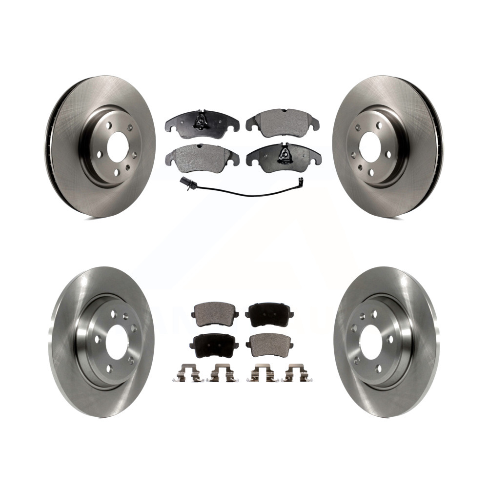 2006 2007 2008 for Audi A6 Front /& Rear Brake Rotors /& Ceramic Pads w//321mm Dia