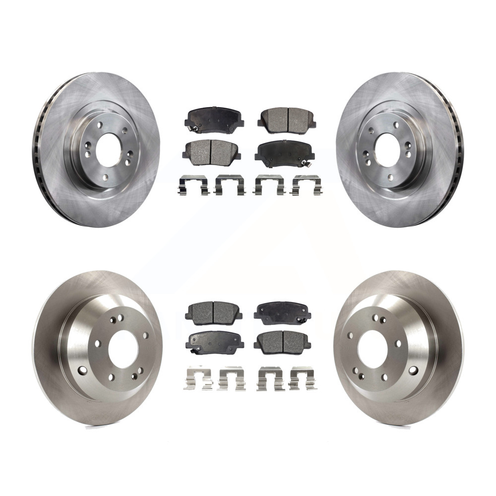 2016 for Hyundai Santa Fe Disc Brake Rotors and Ceramic Pads Front and Rear