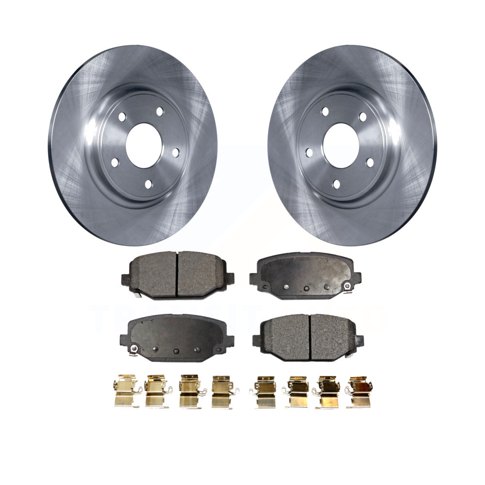 Rear Brake Rotor Ceramic Pad For Dodge Grand Caravan Journey Chrysler