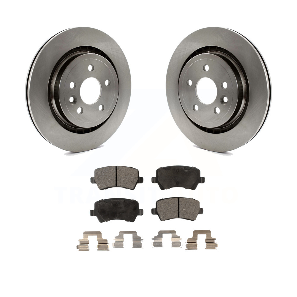 Rear Disc Brake Rotors And Ceramic Pads Kit Volvo S60 XC70 S80 V60 V70 ...