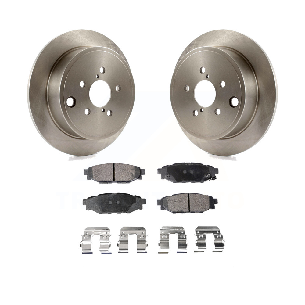Rear Disc Rotors /& Ceramic Brake Pads For Scion Subaru FR-S Legacy Outback