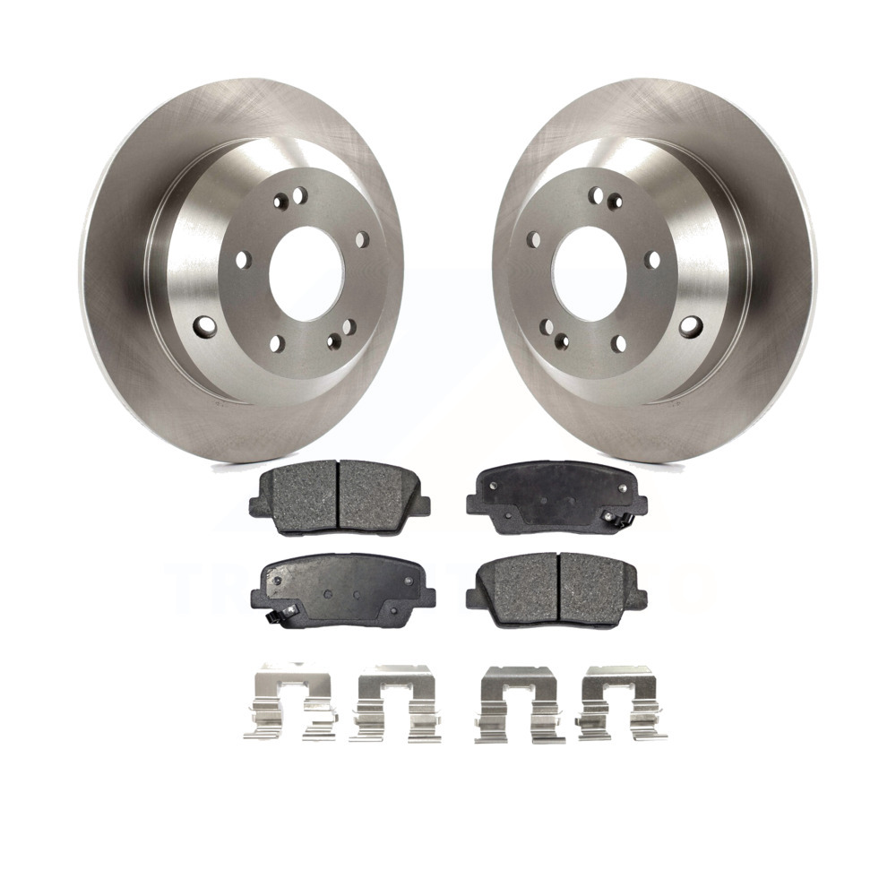 2016 for Hyundai Santa Fe Disc Brake Rotors and Ceramic Pads Front and Rear