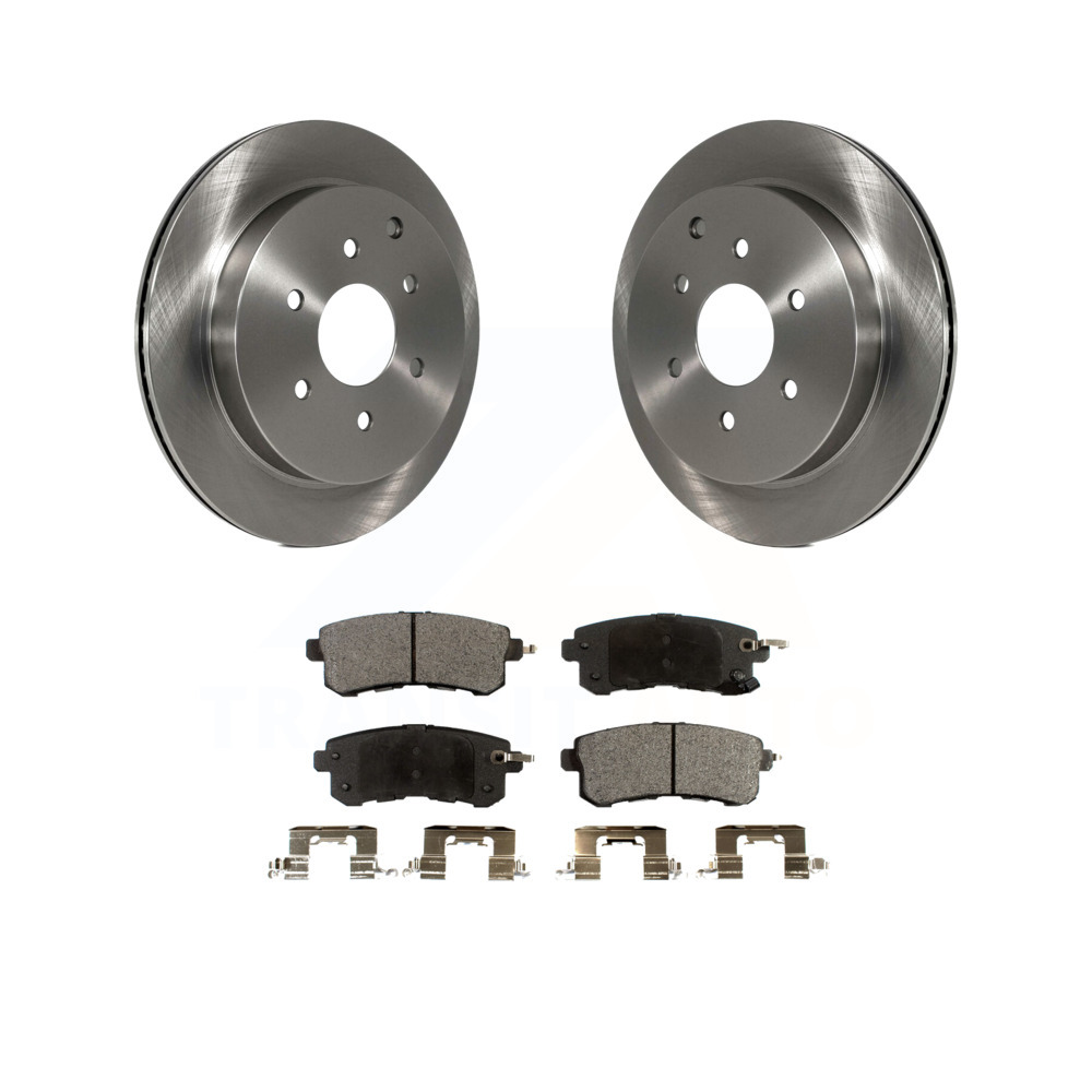 Rear Disc Brake Rotors And Ceramic Pads Kit For Infiniti QX80 Nissan