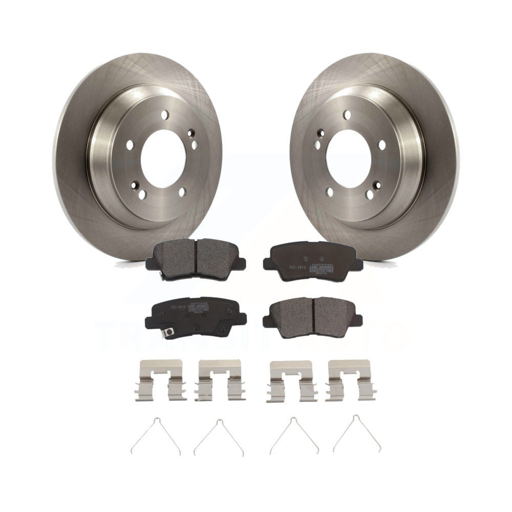 Rear Disc Brake Rotors And Ceramic Pads Kit For 20142016 Kia Rondo eBay