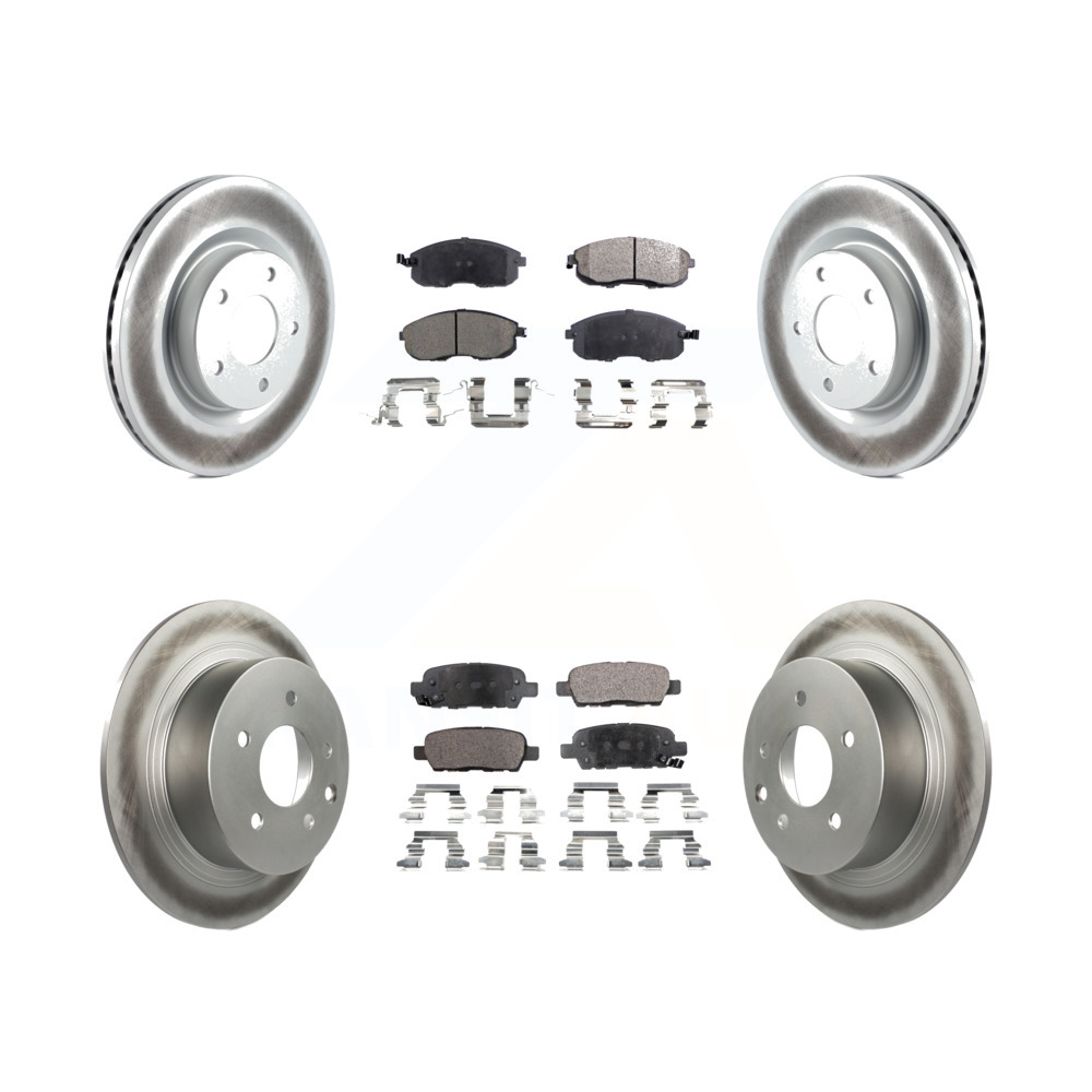 Front Disc Rotors /& Semi-Metallic Brake Pads For Nissan Altima