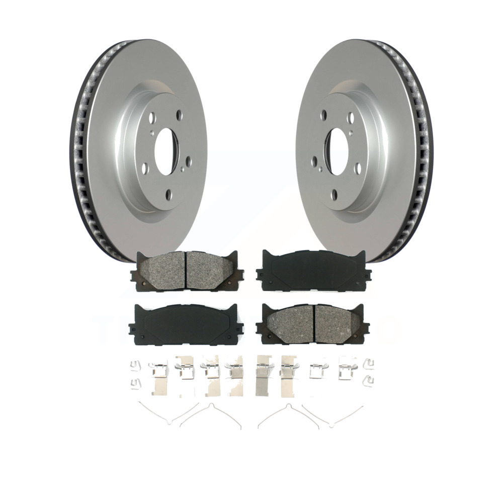 Rear Semi Metallic Brake Pads /& Disc Rotors Fits Lexus Toyota Avalon Camry ES350