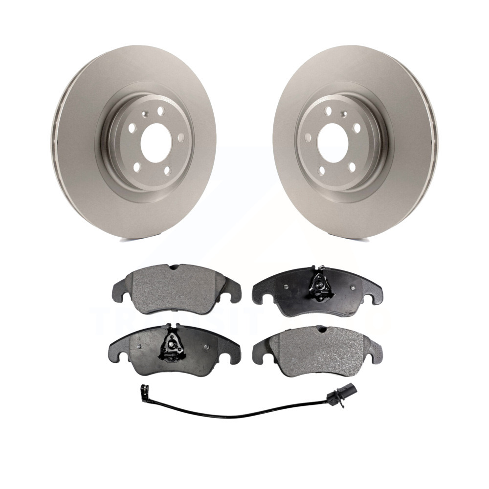 Front Coated Disc Brake Rotors Ceramic Pad Kit Audi Q5 A6 Quattro S5 S4 A7 A5 A4 eBay